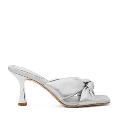 MICHAEL KORS - Sandalia Mujer Cuero Plateado