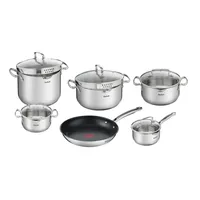 Batería De Cocina De Acero Inoxidable 11 Piezas Duetto