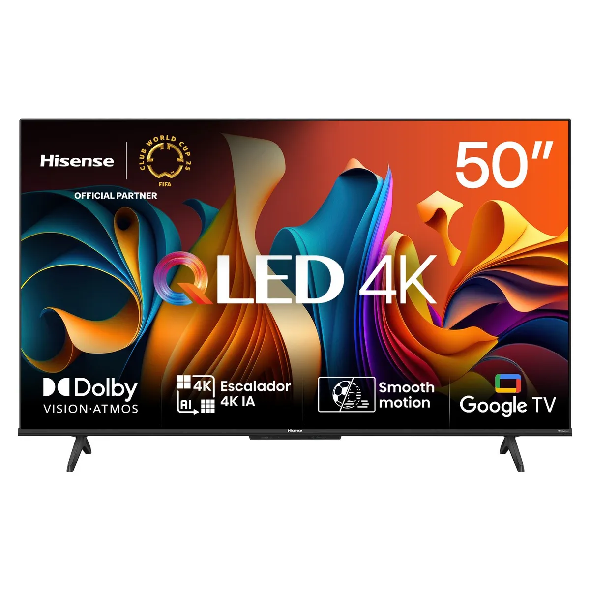 HISENSE - QLED Smart TV 50" 50Q6N 4K Ultra HD Google TV Hisense