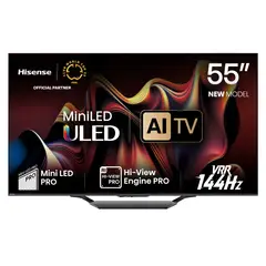 HISENSE - Mini LED Smart TV 55" U7N 4K Ultra HD Google TV 144 Hz