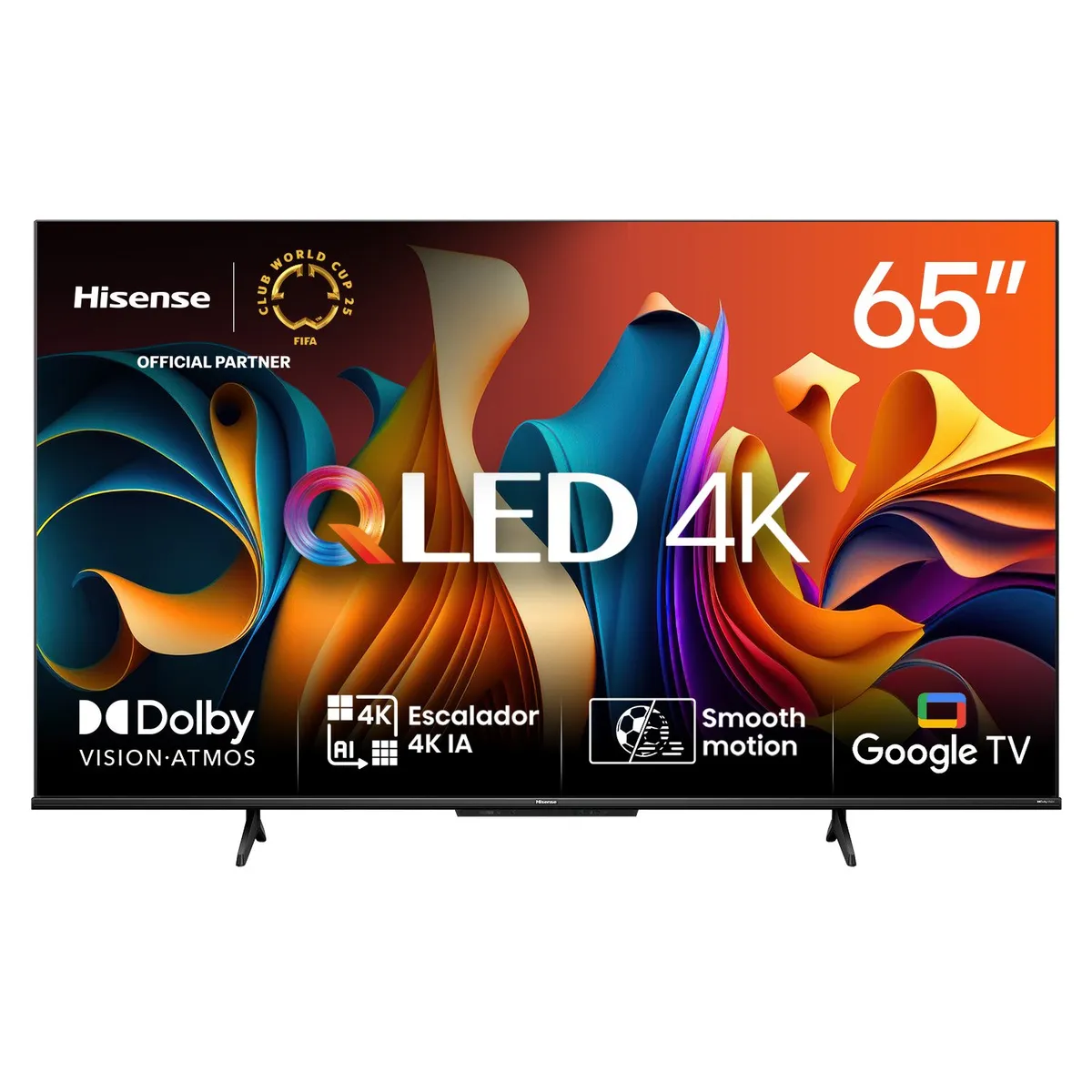 HISENSE - QLED Smart TV 65" 65Q6N 4K Ultra HD Google TV Hisense