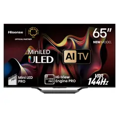 HISENSE - Mini LED Smart TV 65" U7N 4K Ultra HD Google TV 144 Hz