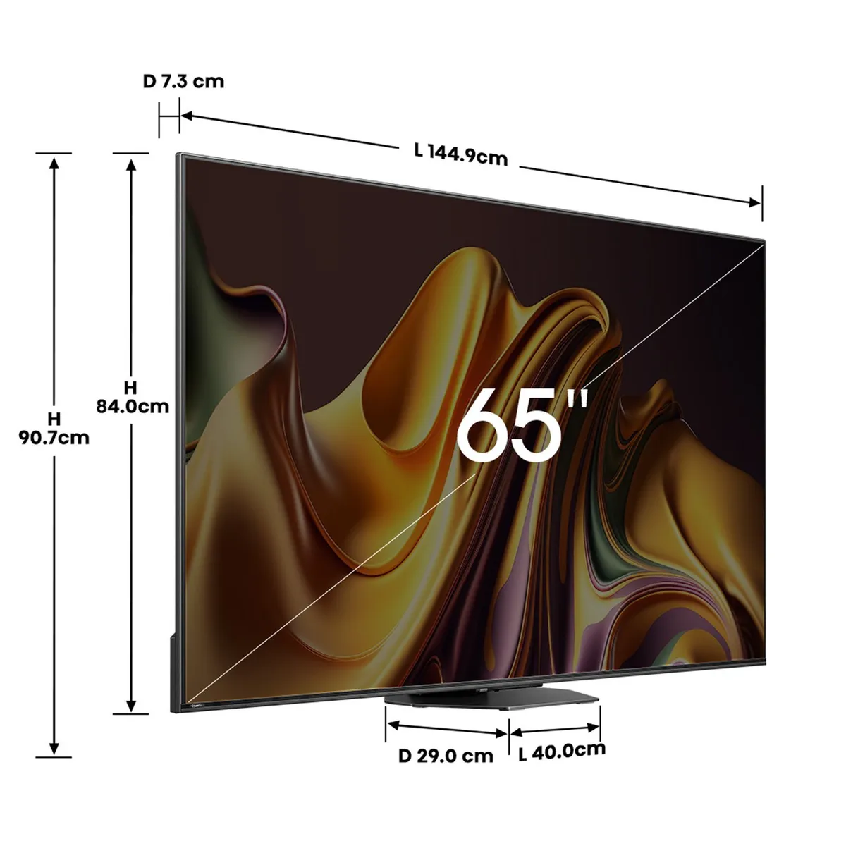 HISENSE - Mini LED Smart TV 65" 65U8N 4K Ultra HD IMAX Google TV Hisense