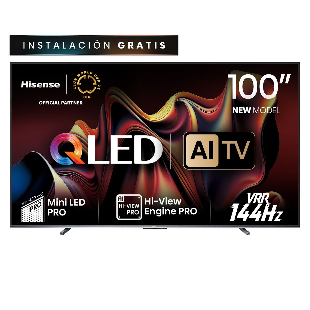HISENSE - QLED Smart TV 100" U76N 4K Ultra HD Android Hisense