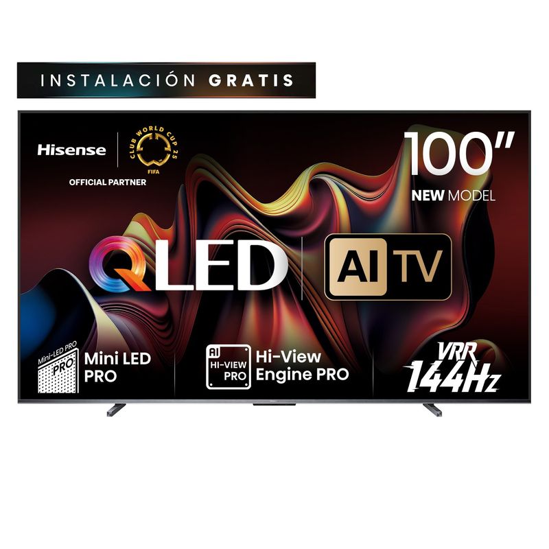 HISENSE - QLED Smart TV 100" U76N 4K Ultra HD Android Hisense