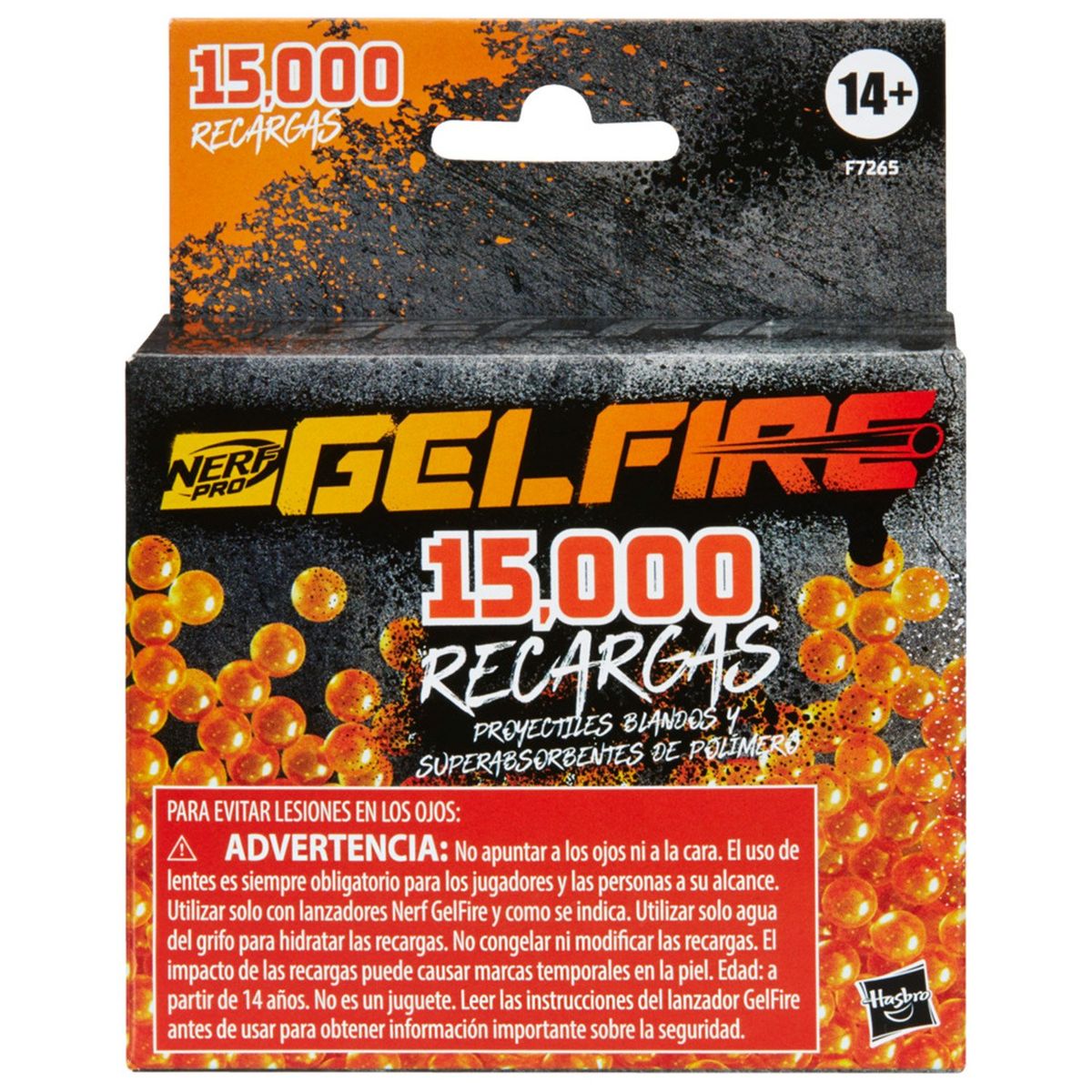 NERF - Pro Gelfire Repuesto 15K Naranja Nerf