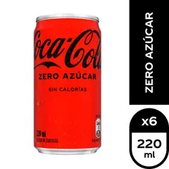 COCA COLA - Pack 6 Sin Azucar LT220cc