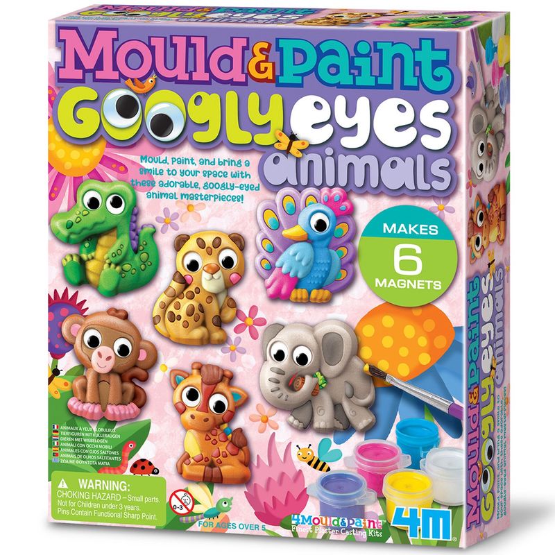 4M - Moldea Pinta Animales Ojos Moviles 4M