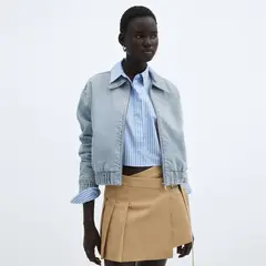 MANGO - Chaqueta Bomber Vaquera Mujer