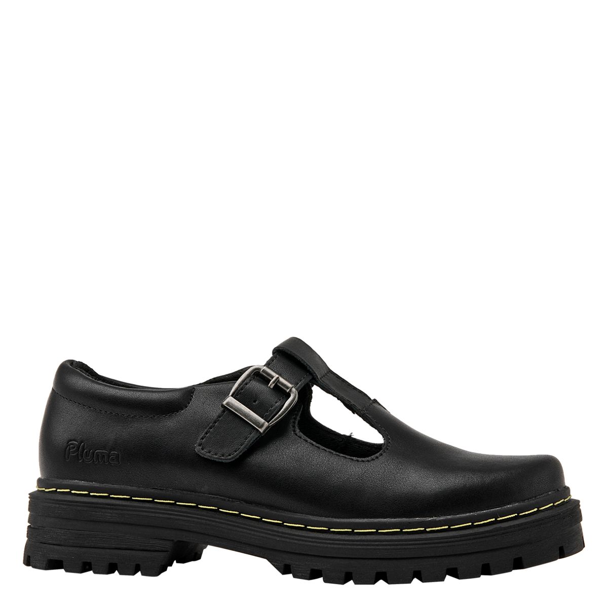 PLUMA - Zapato Casual Unisex Cuero Negro (34 a 40) Pluma