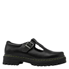 PLUMA - Zapato Casual Unisex Cuero Negro (34 a 40)