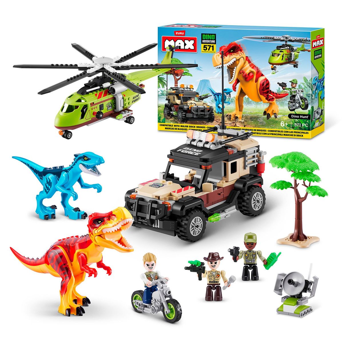 MAX - Set 571 Bloques Mas Dino Escap Max