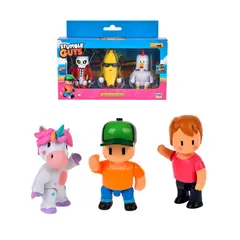STUMBLE GUYS - Pack 3 Figuras 8 Cms Articuladas