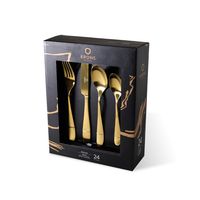 Juego de Cubiertos 24 Piezas Gold Dorado