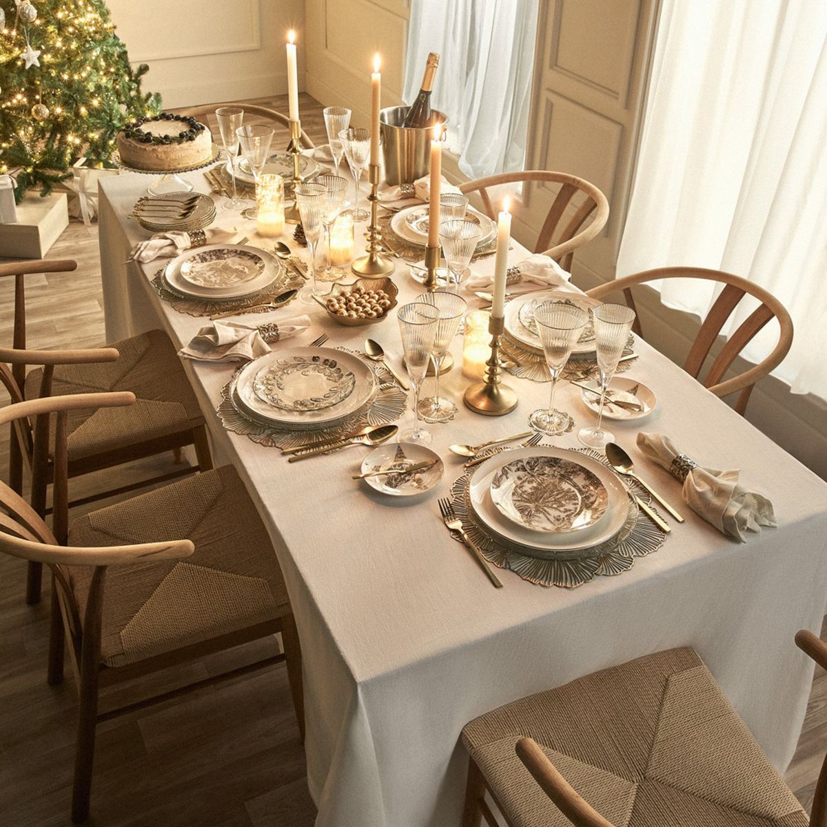 KRONS - Juego de Cubiertos 24 Piezas Gold Dorado Krons