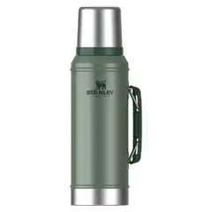 STANLEY - Termo Líquido Verde Acero Inoxible 950 Ml Classic