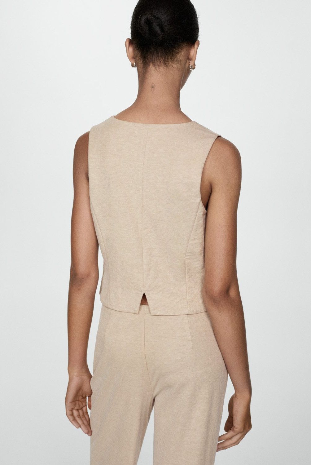 MANGO - Blazer Botones Mujer Mango