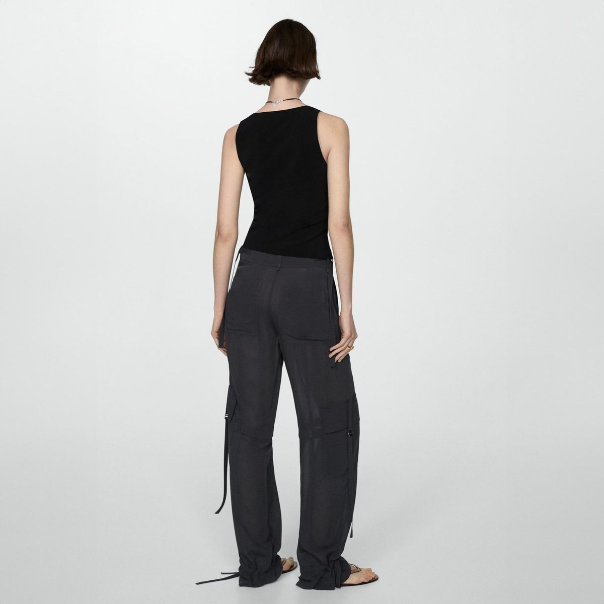 MANGO - Top Tirantes Anchos Mujer Mango