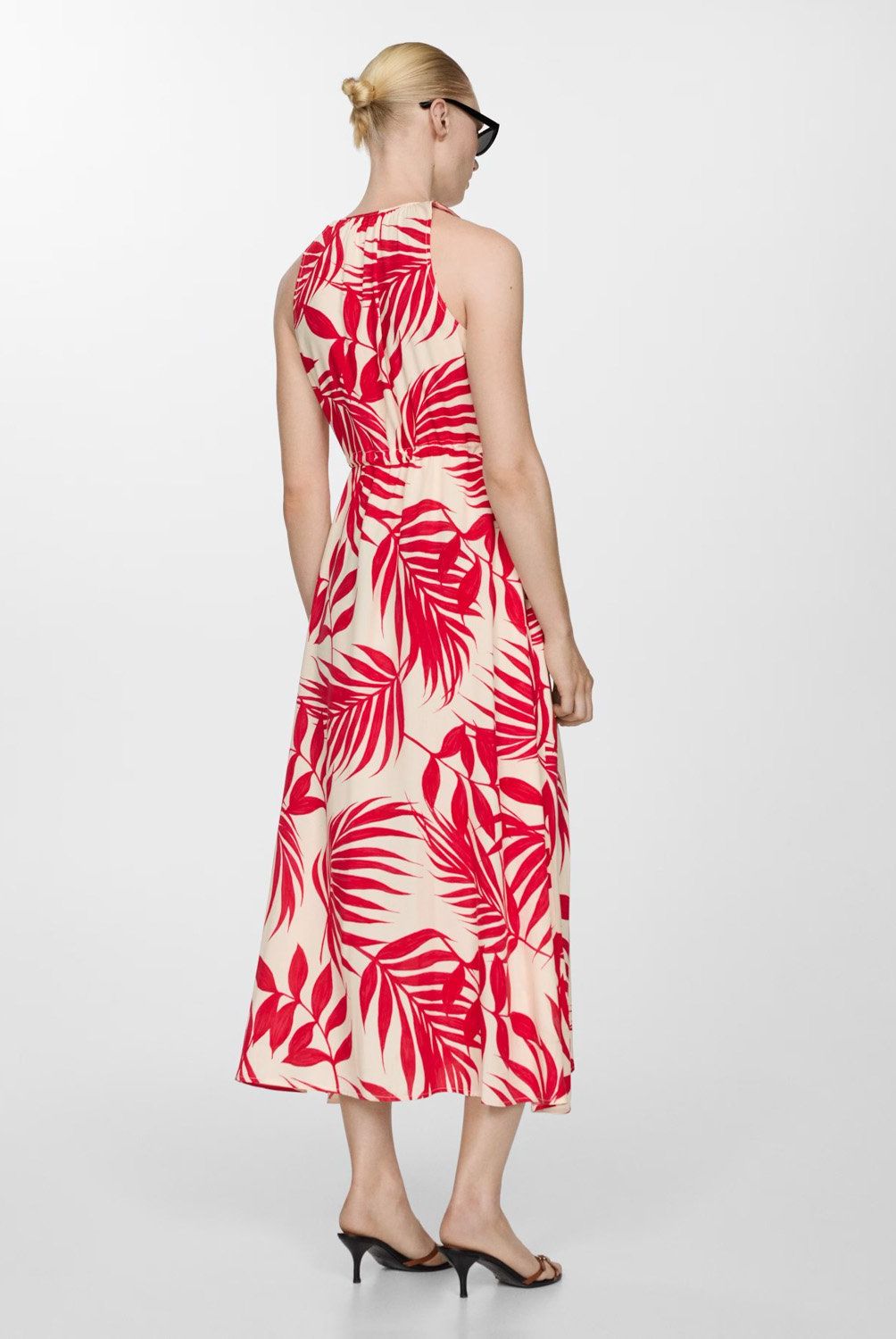 MANGO - Vestido Tropical Sin Mangas con Lazada Mujer Mango