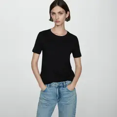 MANGO - Polera Manga Corta Mujer