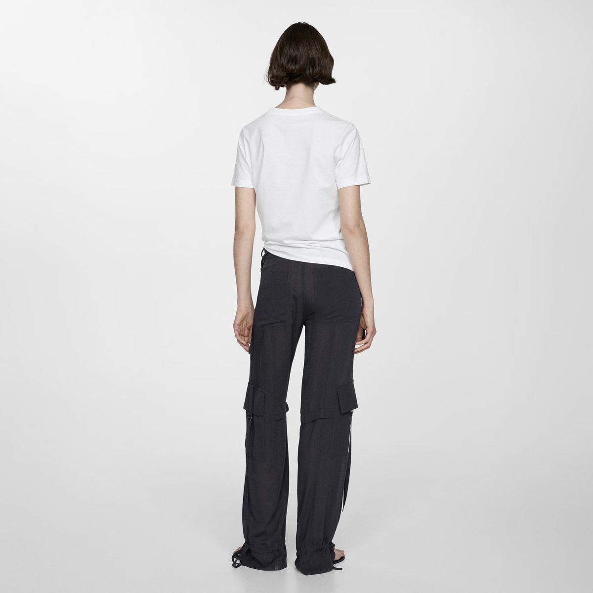 MANGO - Polera Manga Corta Mujer Mango