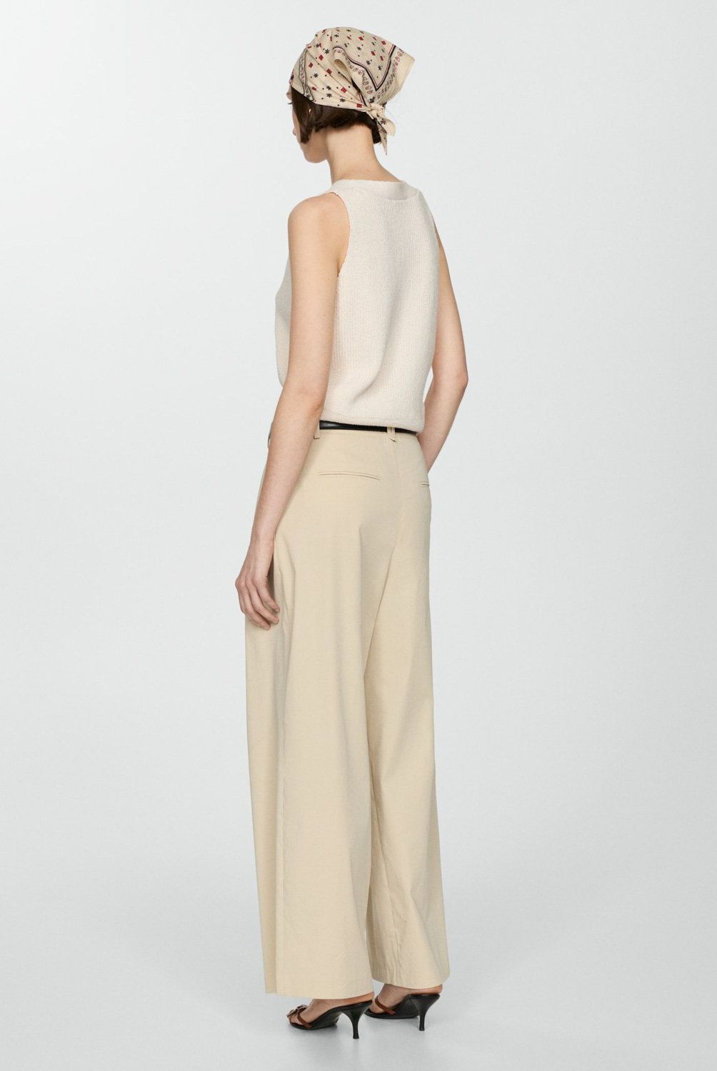 MANGO - Chaleco Punto Canalé Mujer Mango