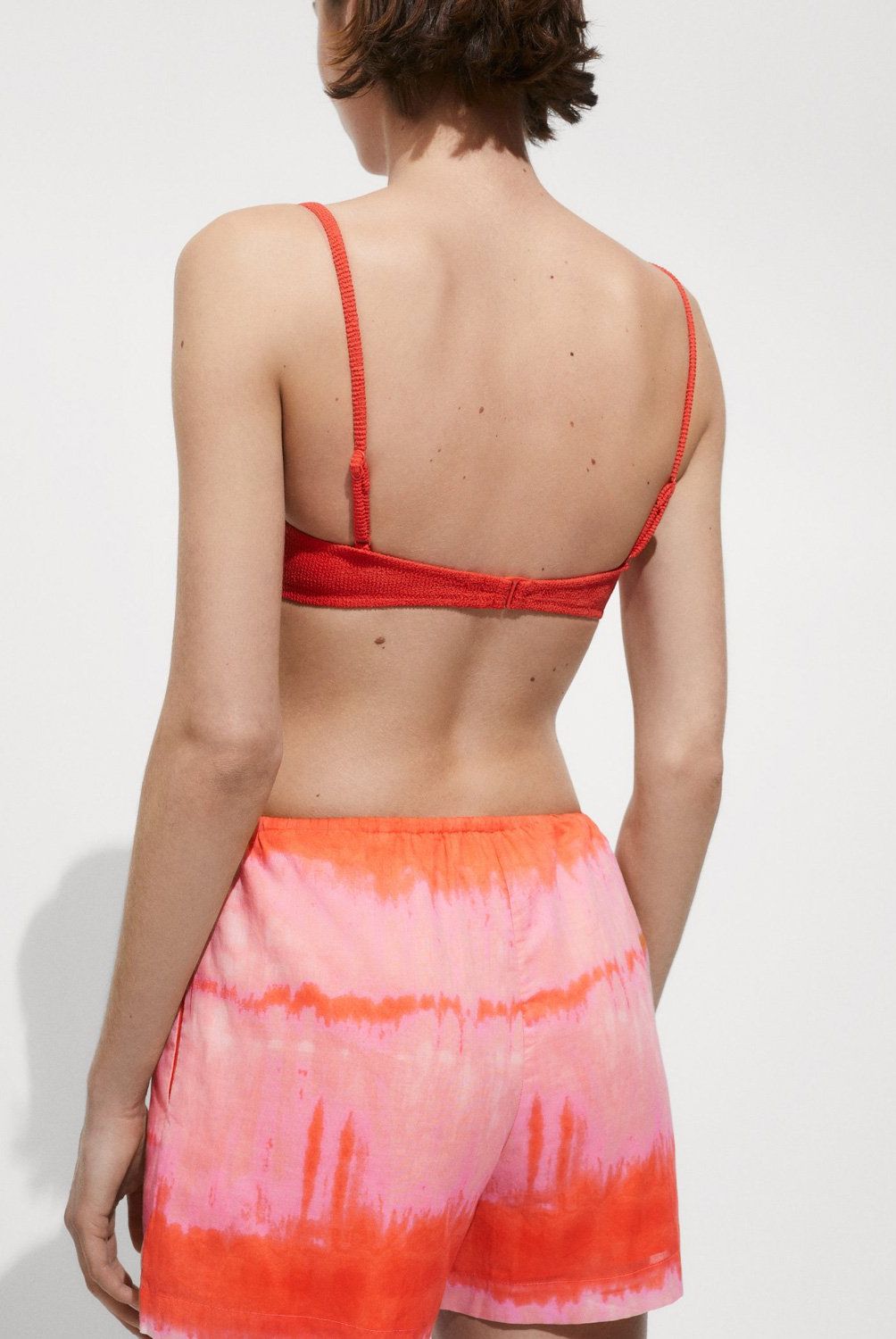 MANGO - Shorts Estampados Cintura Elástica Mujer Mango