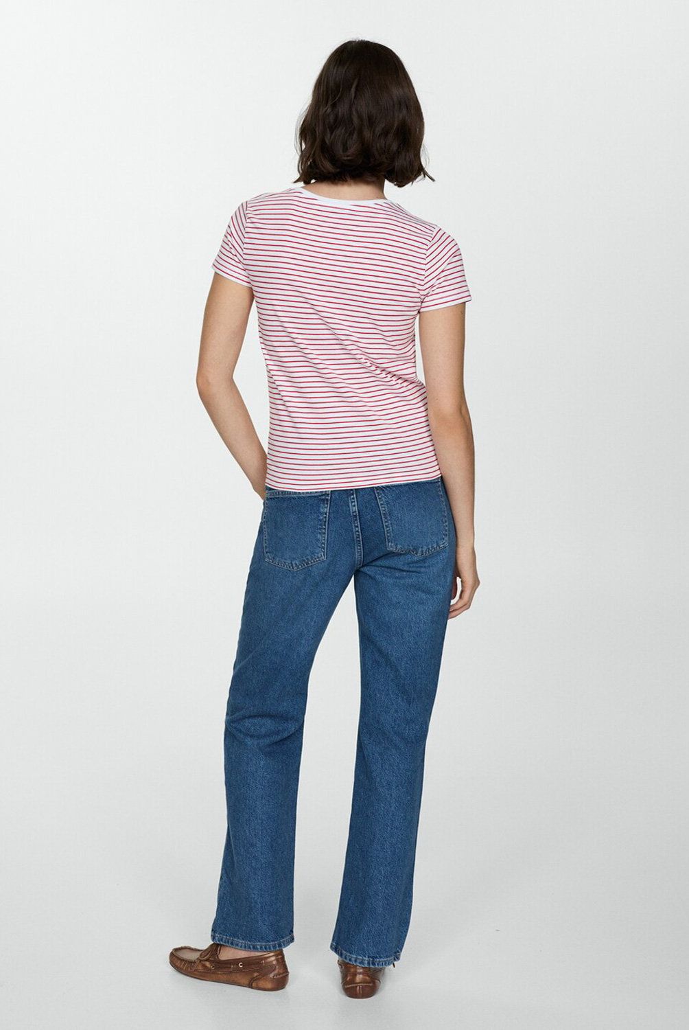 MANGO - Polera Rayas Logo Mujer Mango