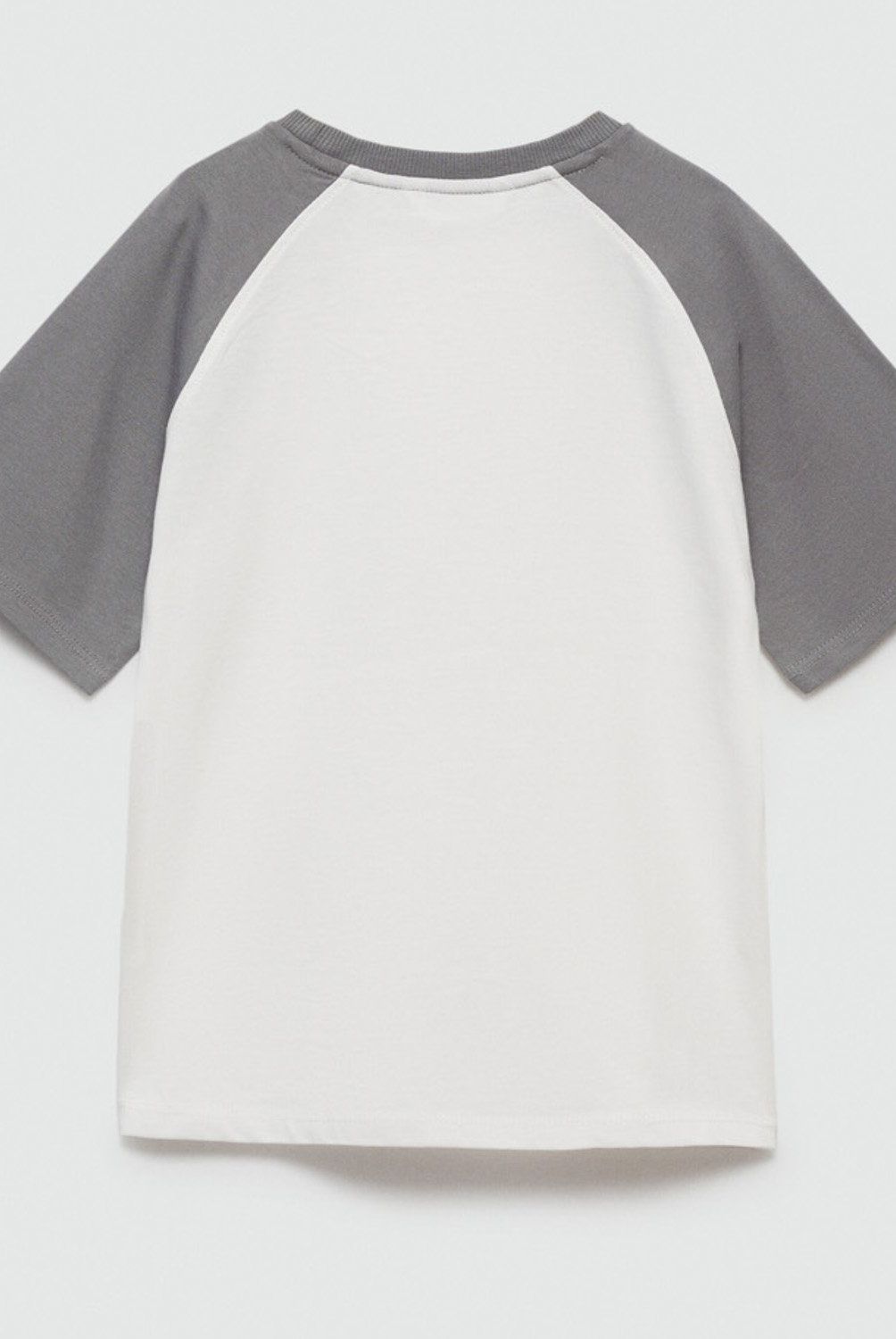 MANGO KIDS - Polera Bicolor Estampada Niño Mango Kids