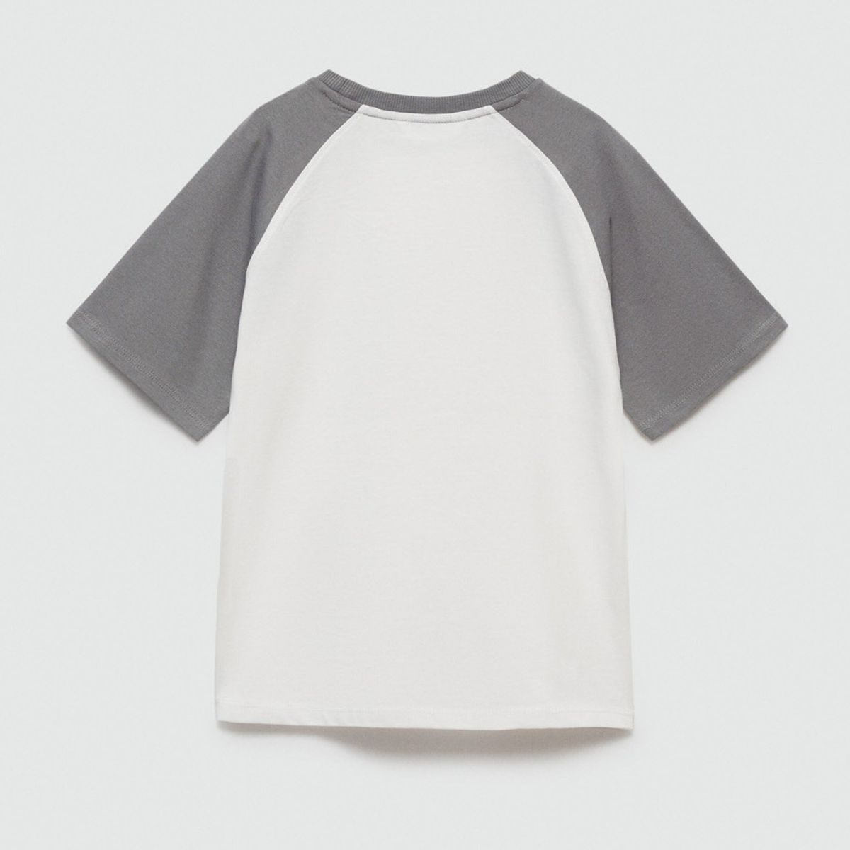 MANGO KIDS - Polera Bicolor Estampada Niño Mango Kids