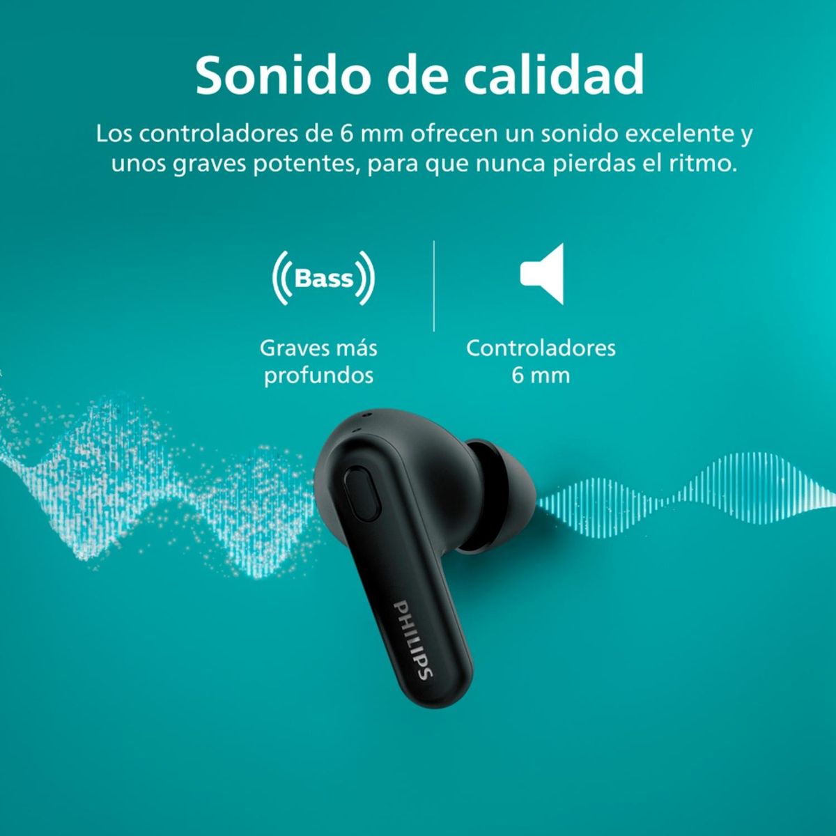 PHILIPS - Audífonos True Wireless Philips TAT1108
