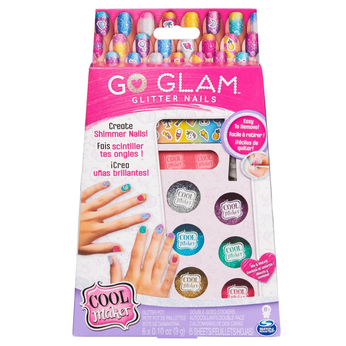 GLAM - Set Glitter Para Uñas Go Glam