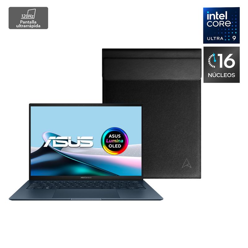 ASUS - Notebooks Zenbook 14" OLED UX3405 Intel Core Ultra 9 16 Nucleos 16GB RAM 1TB SSD 3K 120Hz Asus