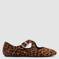 Amberia Ballerina Mujer Cuero Café