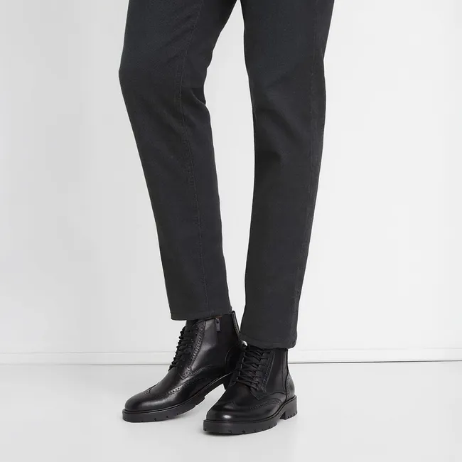 ALDO - Toney Bota Hombre Cuero Negro Aldo