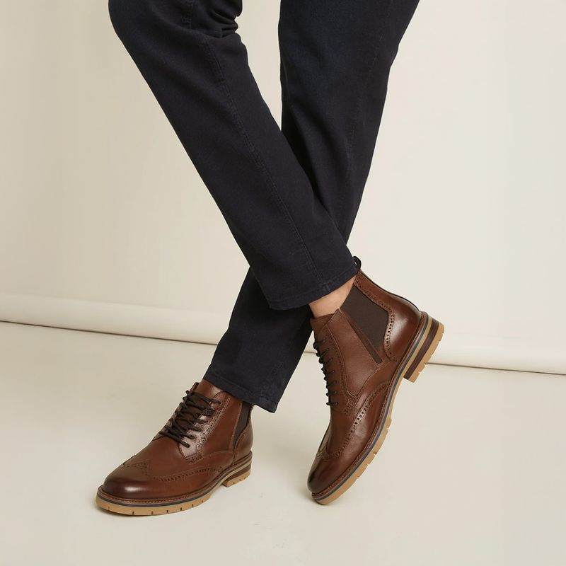 ALDO - Toney Bota Hombre Cuero Café Aldo
