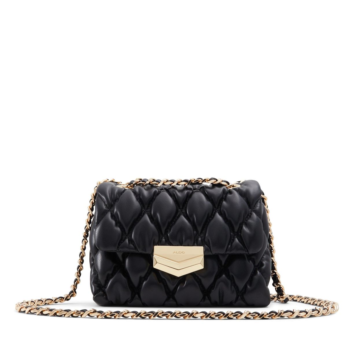 ALDO - Cartera Aerria Acolchada con Cadena Dorada Mujer Aldo