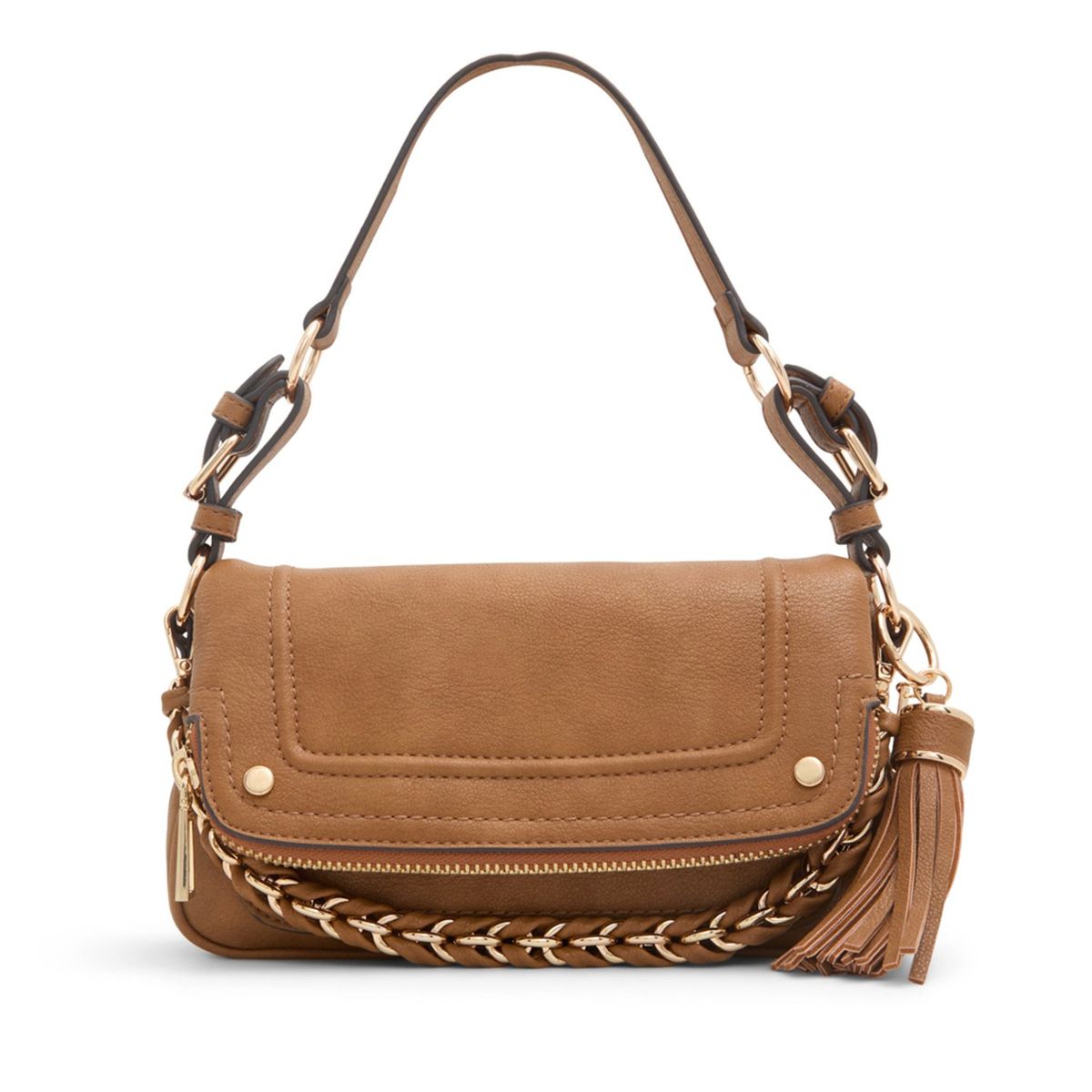 ALDO - Cartera Rawiya Asa de Mano Cadena Dorada Borla Mujer Aldo