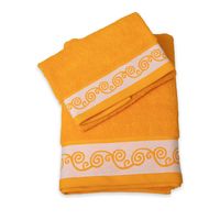 Set De Toallas Catalina 480 Gr Naranjo