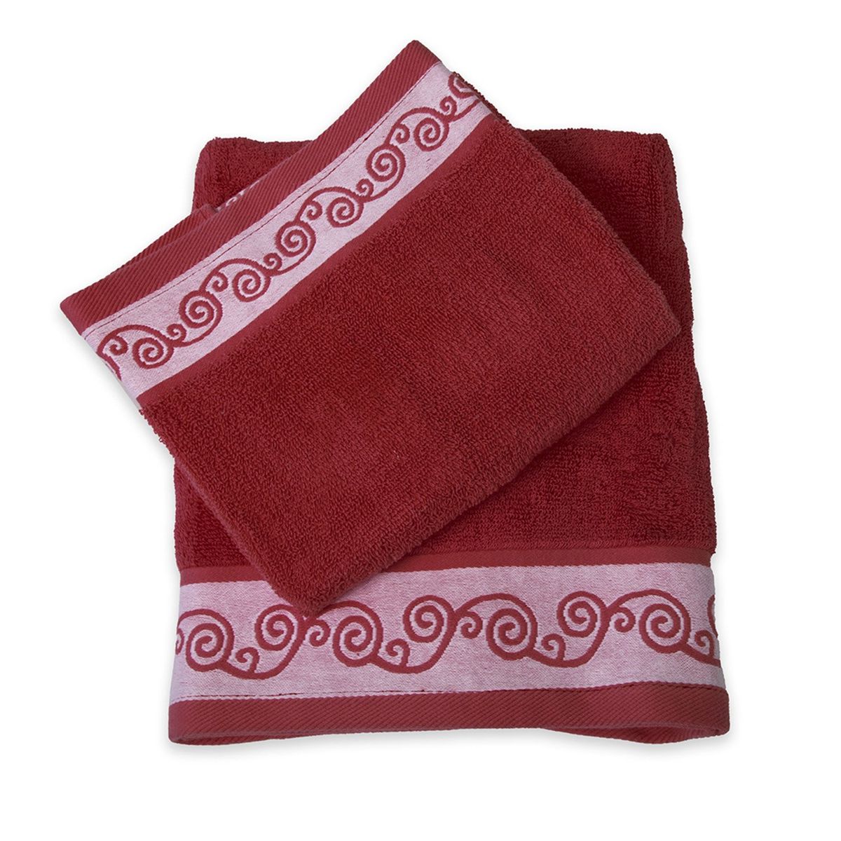 DORAL - Set De Toallas Catalina 480 Gr Burdeo Doral