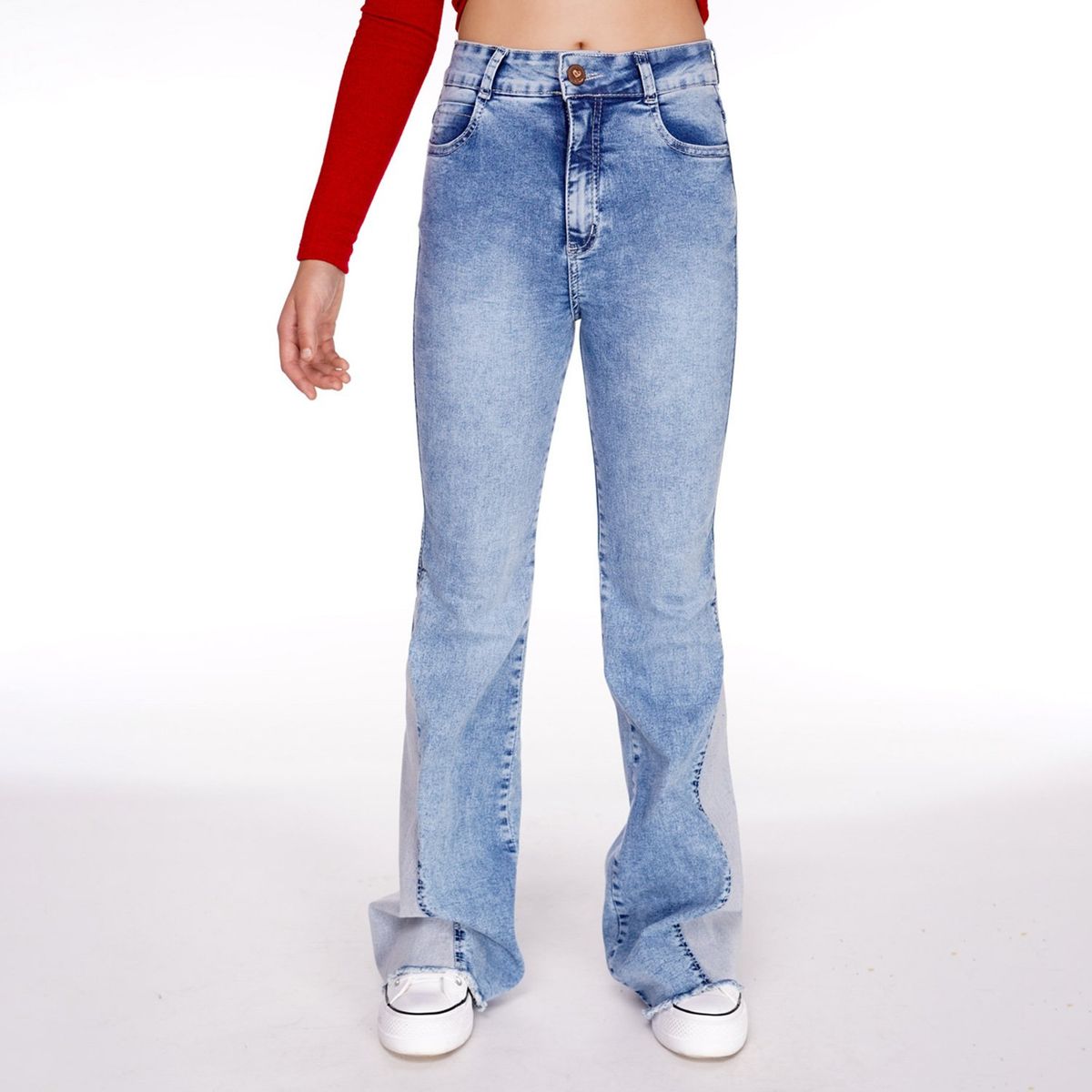 CACAO - Jeans Puka Niña Algodón Cacao