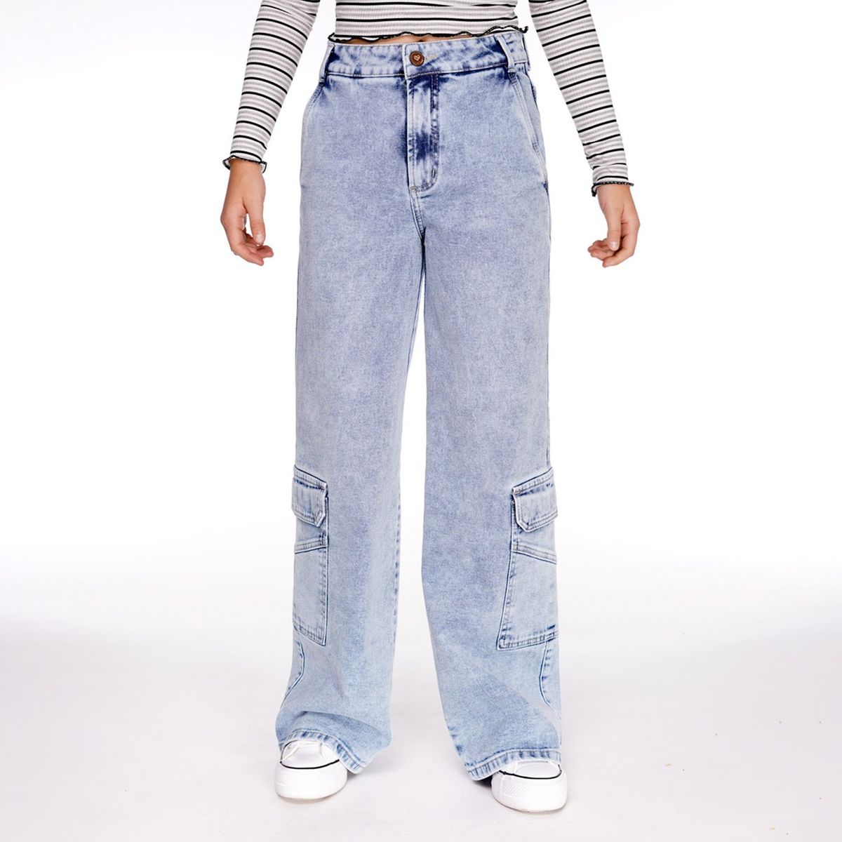 CACAO - Jeans Trina Niña Algodón Cacao