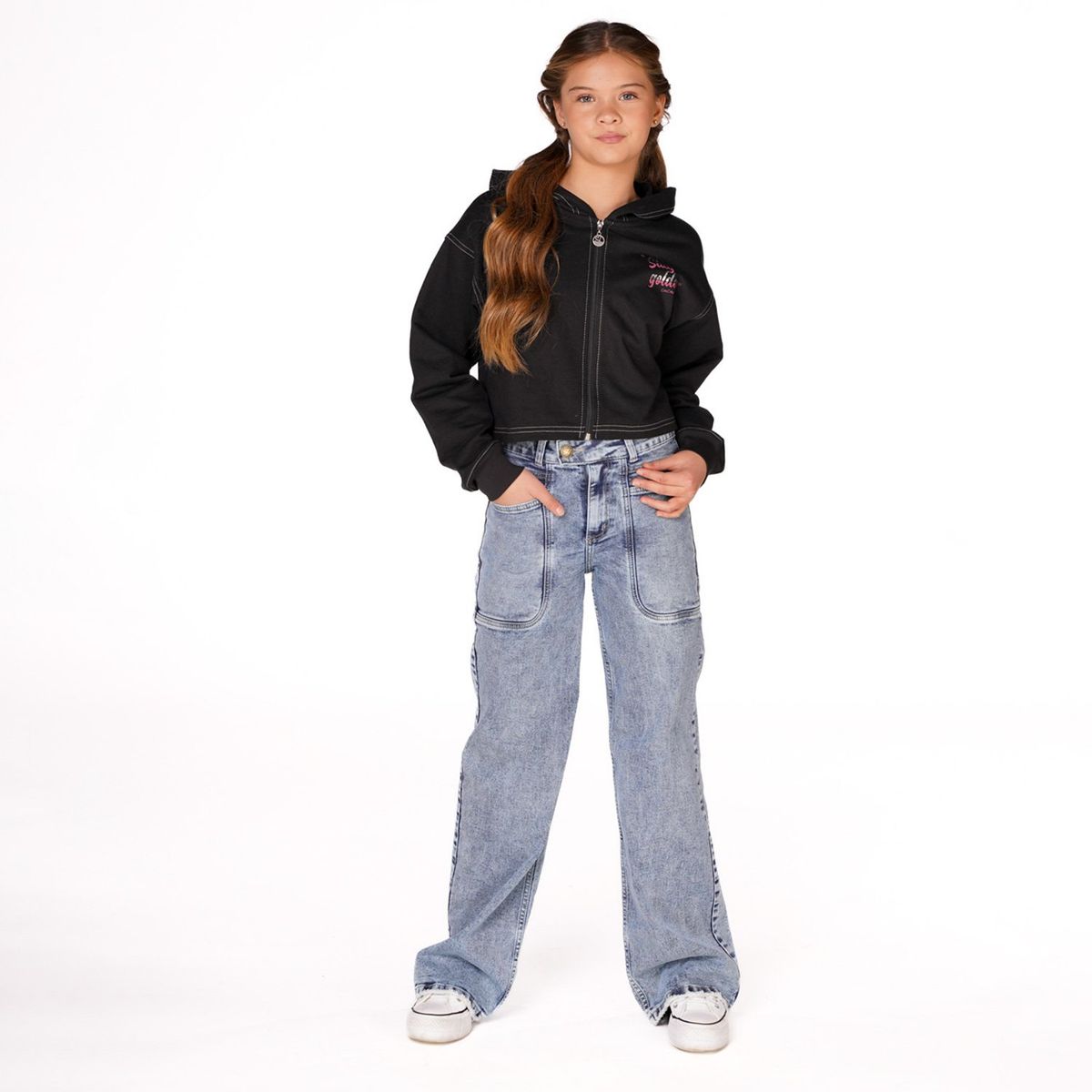 CACAO - Jeans Pete Niña Algodón Cacao