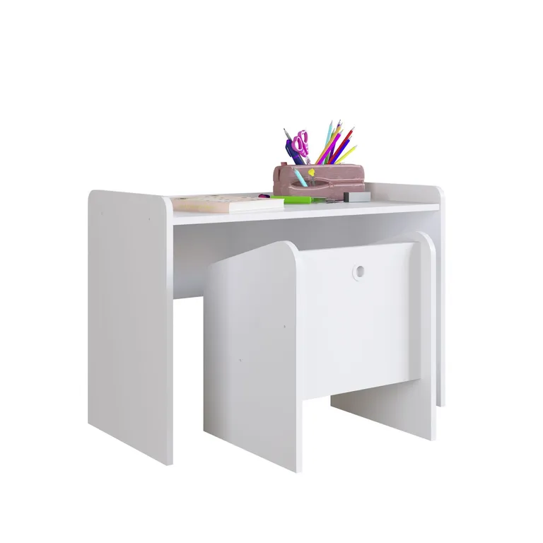 KIDSCOOL Mesa Con Silla Montessori Blanco