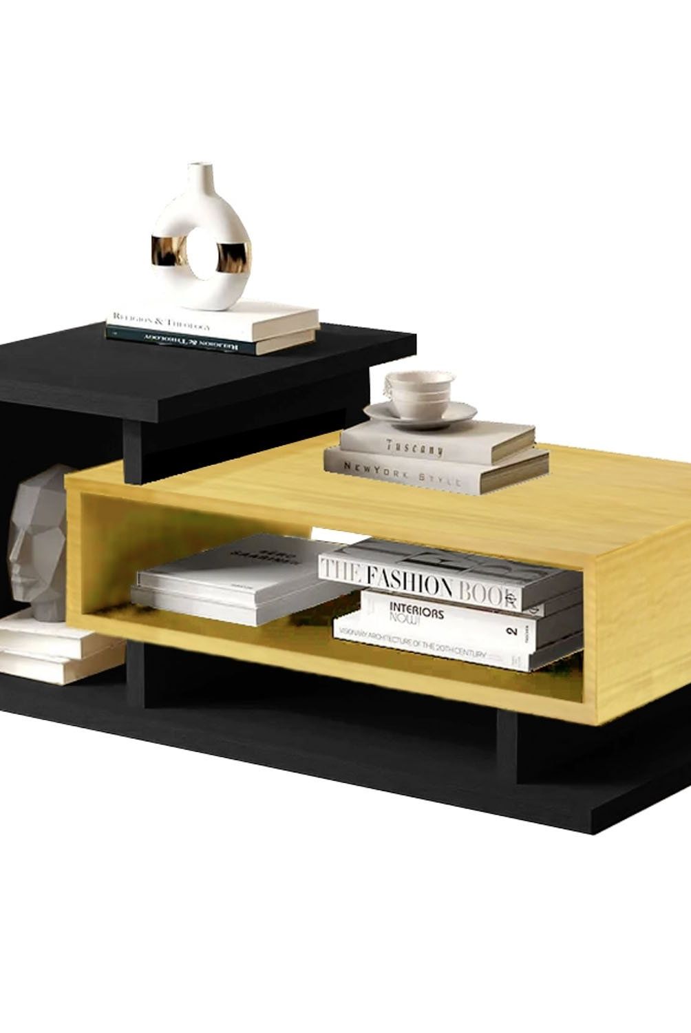 BE DESIGN - Mesa De Centro Boho Bicolor Carm Be Design