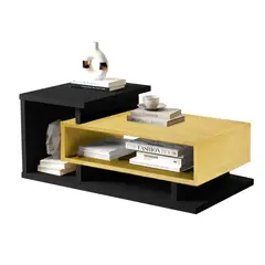 BE DESIGN - Mesa De Centro Boho Bicolor Carm