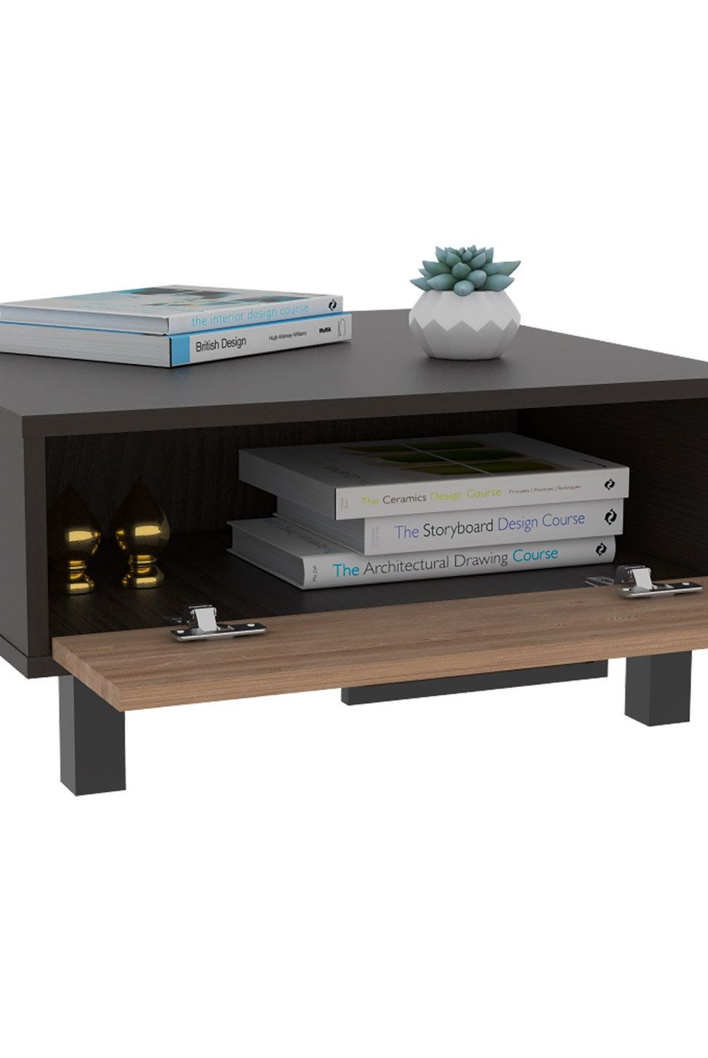 TUHOME - Mesa De Centro Kaia Wengue / Miel Tuhome