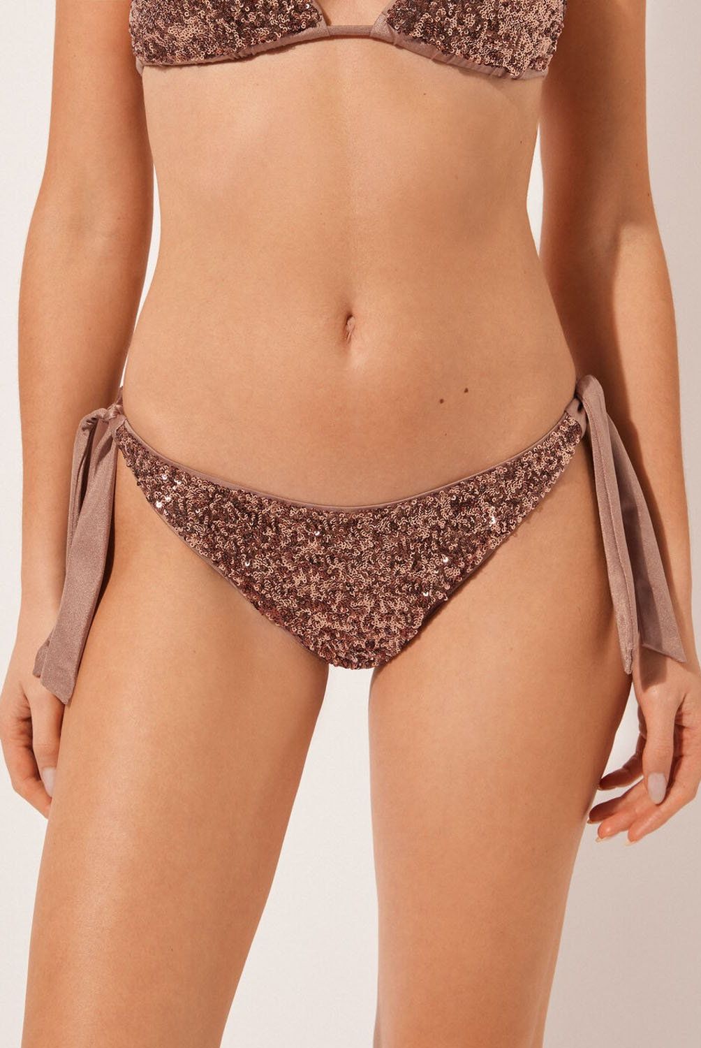 CALZEDONIA - Bottom de Bikini Brazilian Glowing Surface Mujer Calzedonia