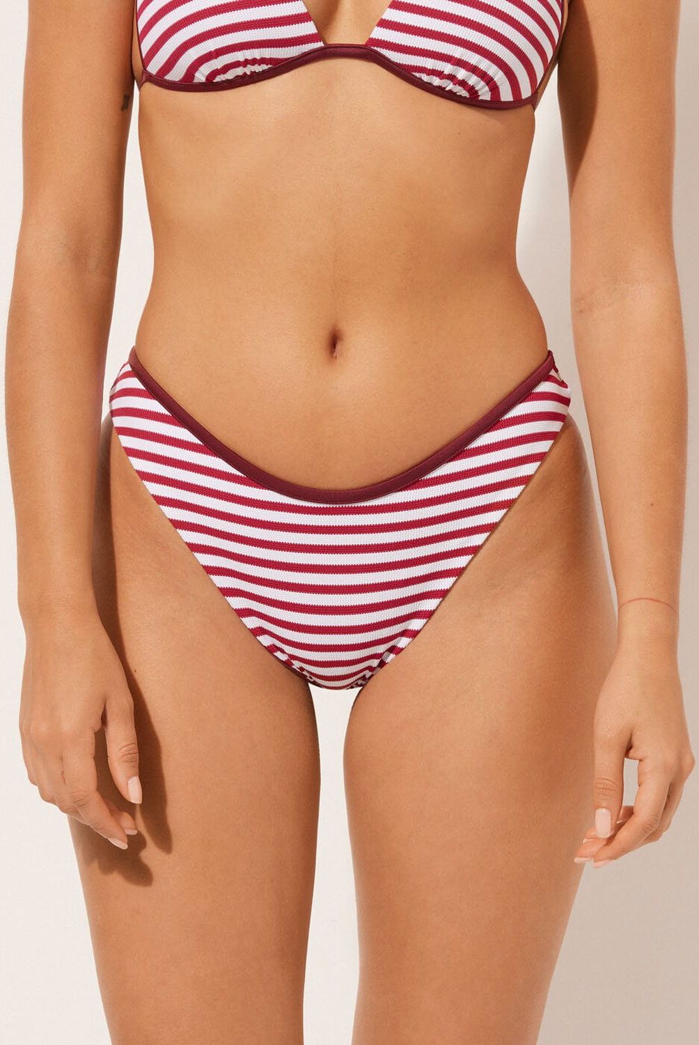 CALZEDONIA - Bottom de Bikini Brazilian Nautical Stripes Mujer Calzedonia