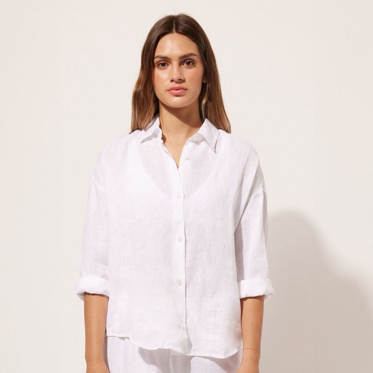 CALZEDONIA Camisa de Lino Mujer
